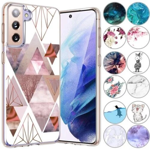 Étui pour Téléphone Portable Samsung Galaxy S22 en Silicone de Protection Motif