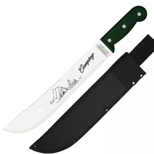 Tramontina 12" Camping Machete mit Edelstahlklinge und schwarzer Nylonscheide