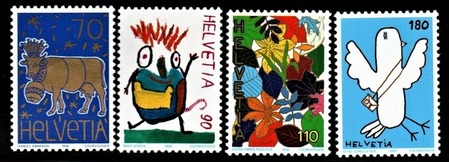 Schweiz Satz MiNr. 1593-1596 von 1996 Postfrisch N 0777