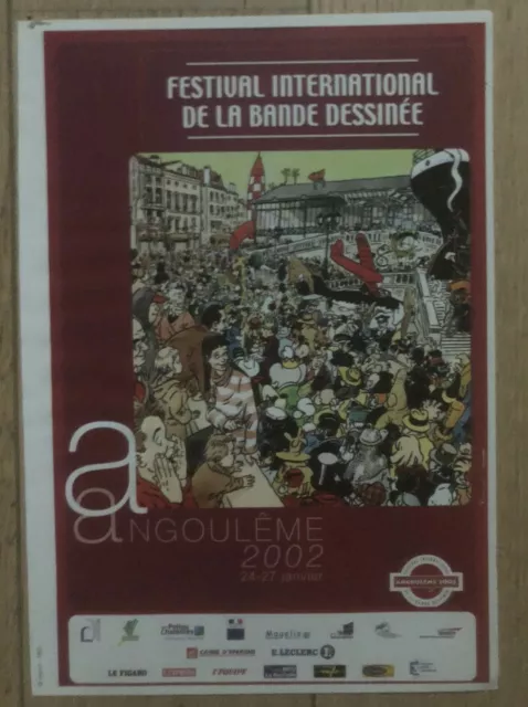 Affiche Bande Dessinée FIBD Angoulême Veyron 2002 29ème Année