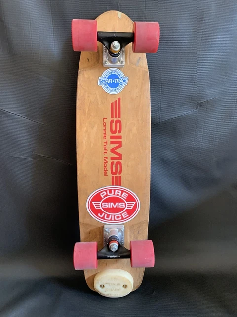 VINTAGE 70'S SIMS Lonnie Toft Model Skateboard Deck Original