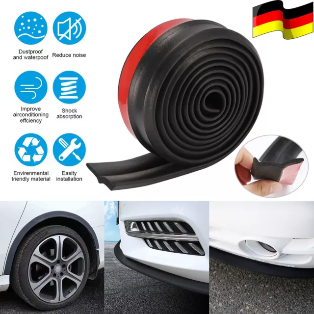 GUMMI LIPPE SPLITTER Auto Stoßstange Kantenschutz Kohlefaser  Ladekantenschutz EUR 43,89 - PicClick DE