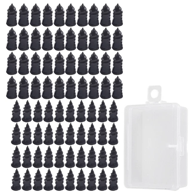 Kit De 100 Vis De Réparation De Pneus – Acier Carbone, Revêtement Caoutchouc, Pour Voiture, Moto, Vélo