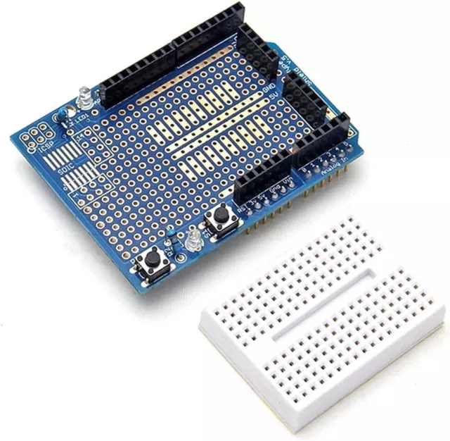 PROTOTYPING PROTOTYPE SHIELD ProtoShield mini breadboard Arduino Uno ...