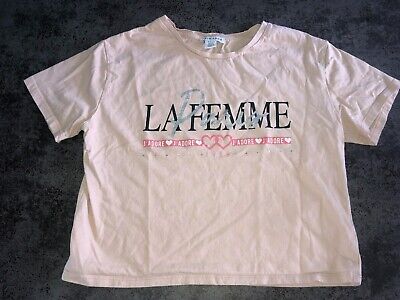 1 X Girl's Pink S/S T-Shirt Top Age 11-12 Primark Used