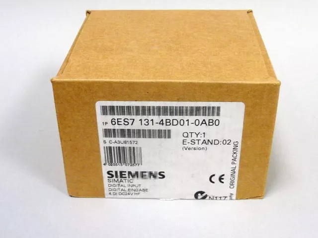 Siemens 6ES7131-4BD01-0AB0 SIMATIC DP, 5 Module PLC Module 6ES7 131-4BD01-0AB0