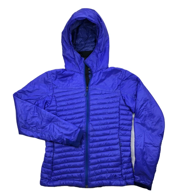 Black Diamond Womens Medium Hot Forge Hybrid Hoody Purple Full Zip Puffer Jacket