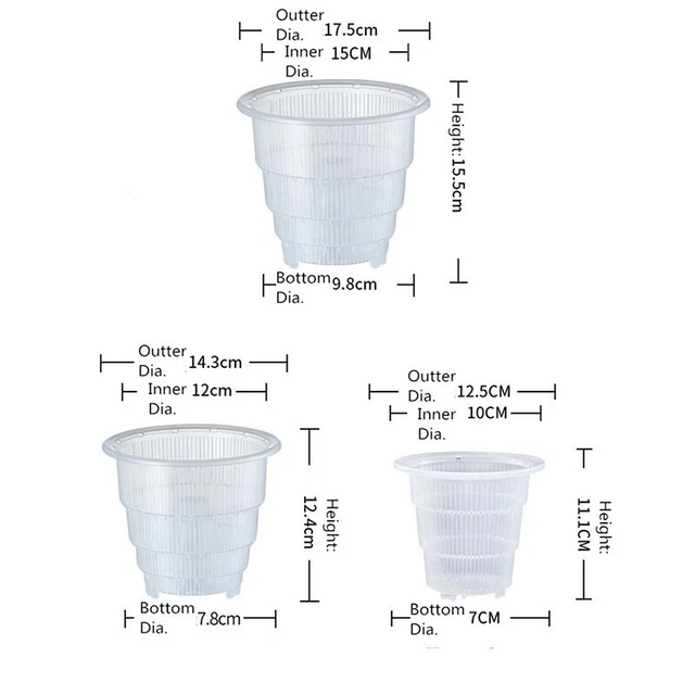 Vasi Di Orchidea In Plastica Trasparente Con Fori Vaso Da Fiori Trasparente Pian