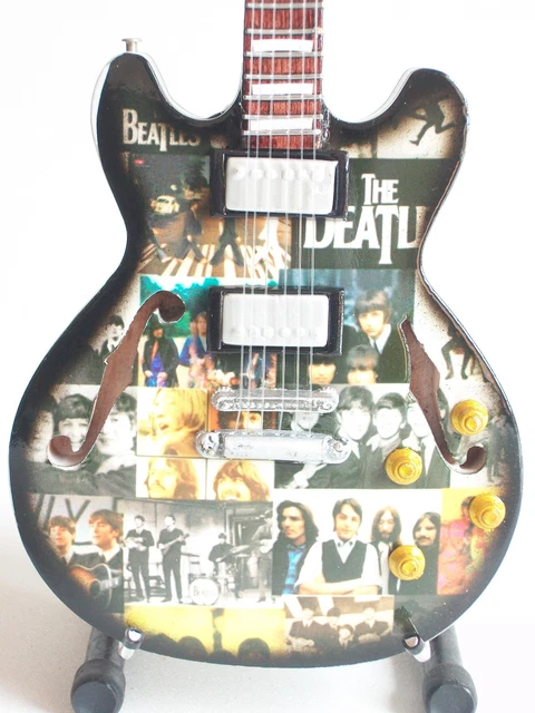 Guitare miniature Epiphone hommage aux Beatles