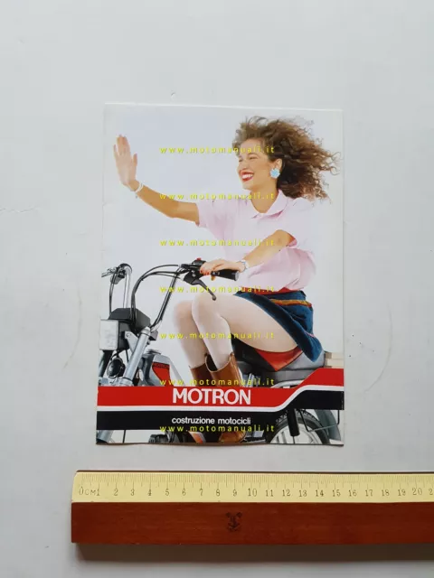 Motron produzione tuboni ciclomotori 1980 depliant originale italiano