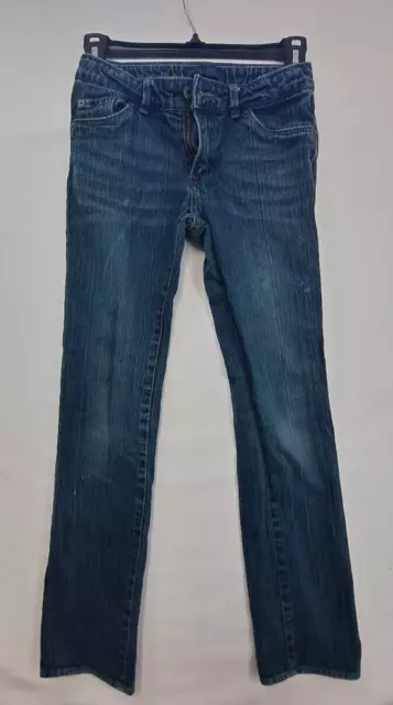 Levis Slim Straight Girls jeans size 12  denim blue Slim fit youth logo