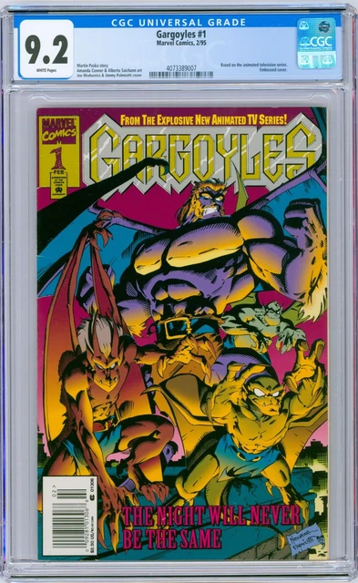 Gargoyles #1 1995 Marvel CGC 9.2 [Newsstand] Based on the animated TV series.
