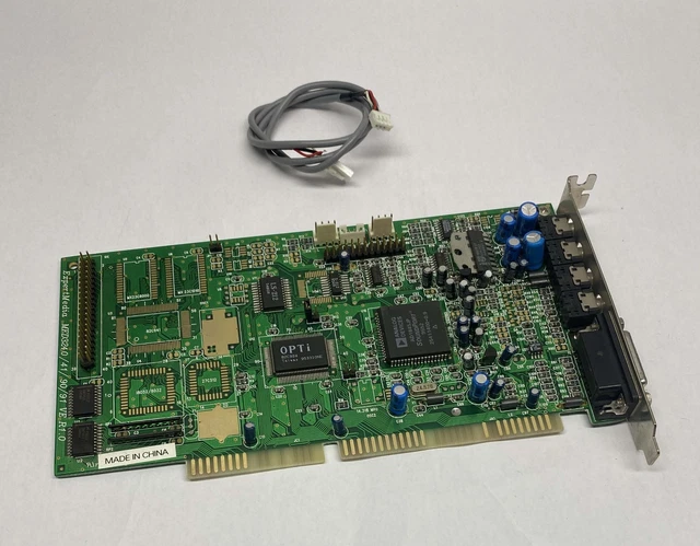Carte Son OPTi 82C931 – ISA 16-bit, Pour PC Anciens (DOS, Win 3.11/95/98)