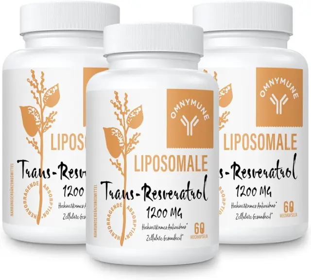 Trans-Résvératrol Liposomal 1200Mg, Trans-Resvératrol Extrait De Racine De Renou