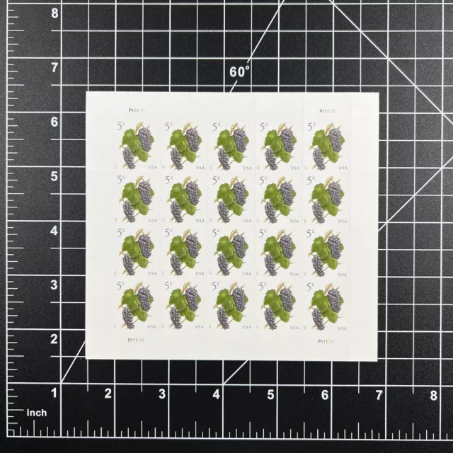 2017 Usps Sheet Of 20 Stamps Pears 10¢ Ten Cents ($2.00 Total Value)