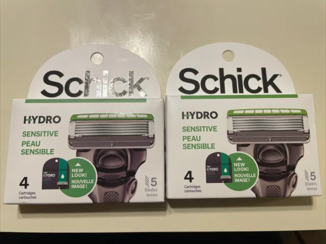 Recargas de cartucho sensibles Schick Hydro 5 2x4 = 8 recargas de cartucho