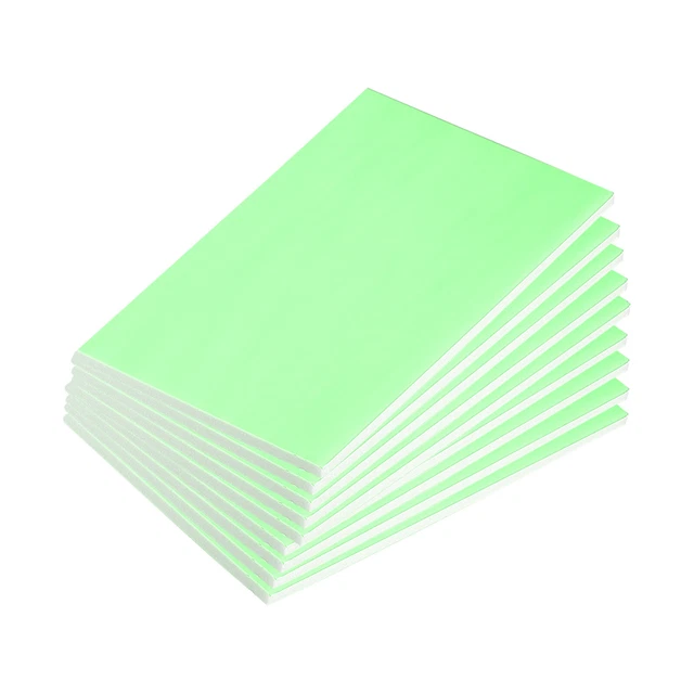 Hoja de espuma de 6"" x 8"" para tableros de espuma artesanales hojas de papel de espuma, verde 10 piezas