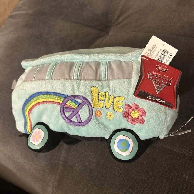 CARS 2 FILLMORE Plush Disney Pixar VW Bus Disney Store BRAND NEW WITH