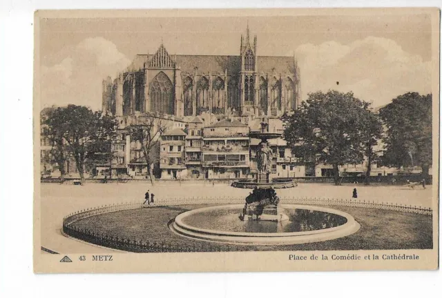 57  Metz  Place De La Comedie Et La Cathedrale