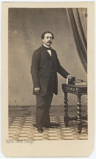 Photo CDV Ancienne – Comte Edouard Gardès, Avocat à Albi – Chevalier De L’Ordre Pie IX – Tirage Original Avant 1900