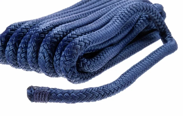 SEACHOICE Double-Braid Nylon Dock Line 3/8" x 15' 39831 Navy 01-3687