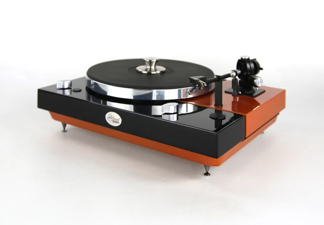 Platine Vinyle Thorens TD 320 Restaurée Noir/orange Courroie