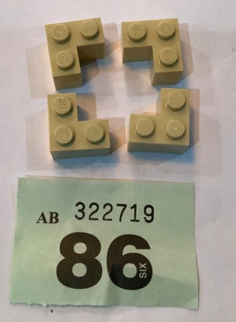 LEGO BRICK CORNER L Shaped Part 2357 x 4 Light Tan 1.00 PicClick UK