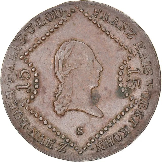 [#896815] Coin, Austria, Franz II (I), 15 Kreuzer, 1807, Schmollnitz, AU(50-53),