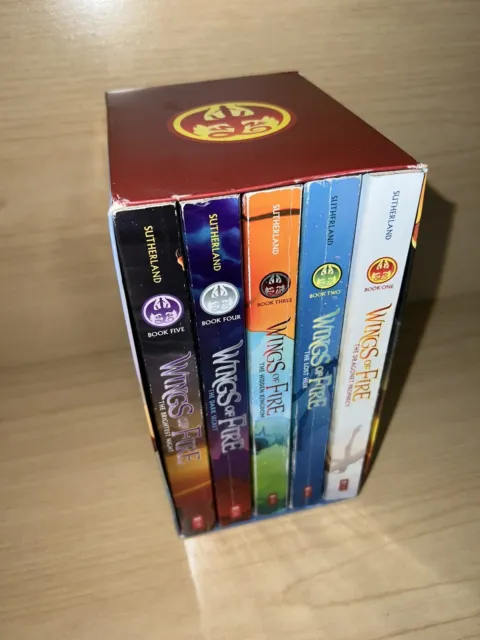 Wings of Fire Books 1-5 Boxed Set by Tui T. Sutherland Paperback Set