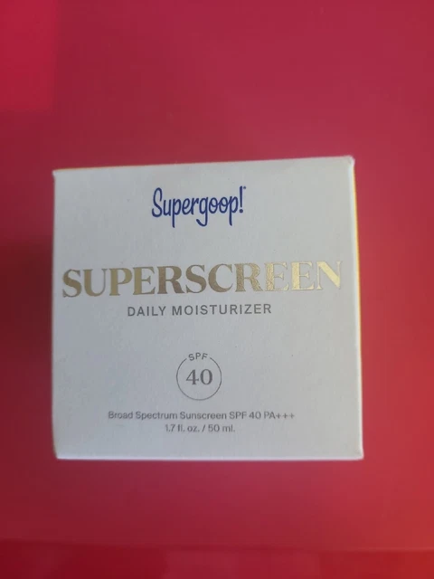 Supergoop! Hidratante diaria con superpantalla de 1,7 OZ FPS 40 AA para mujer