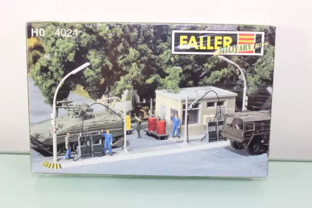 Faller Military Fueling Station Kit #4024 HO Scale - New in Sealed Box