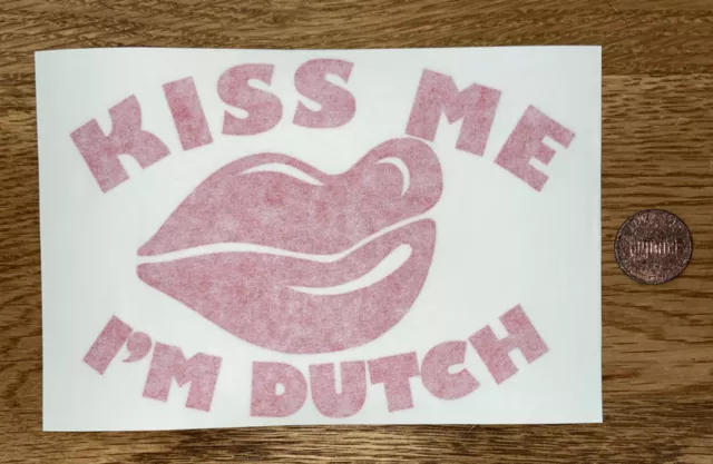 Dutch Bros Sticker Decal Kiss Me I’m Dutch Coffee Rare Old Design Htf Db Lips 20 00 Picclick