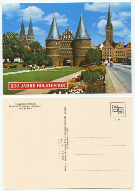 25845 - Lübeck - 500 years Holstentor - old postcard