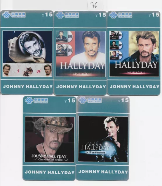 télécartes rares Johnny HALLYDAY