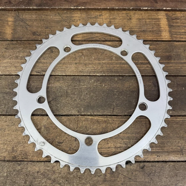 Plateau Extérieur Campagnolo Super Record Vintage 144 BCD 53 Dents - Argent