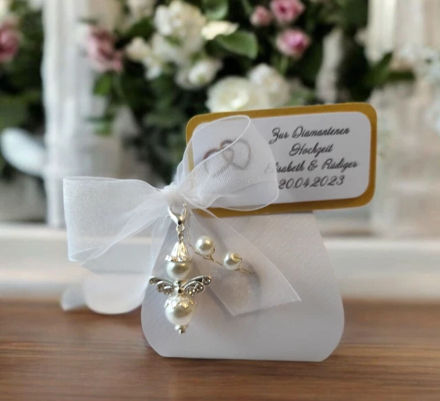 Bomboniera Prima Comunione Angelo Bianco E Oro In Porcellana - Foto 4