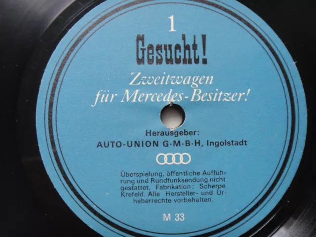 AUDI UNION G.M.B.H. INGOLSTADT  -  GEFUNDEN ! ZWEITWAGEN für MERCEDES BESITZER