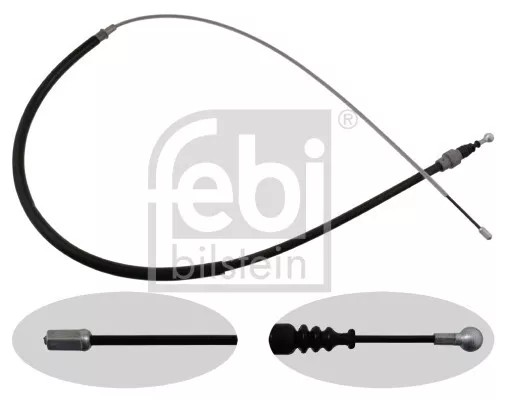 Febi 24412 Cable de Freno para VW Golf 5 Audi A3 8P Skoda Octavia 3 Leon Trasero