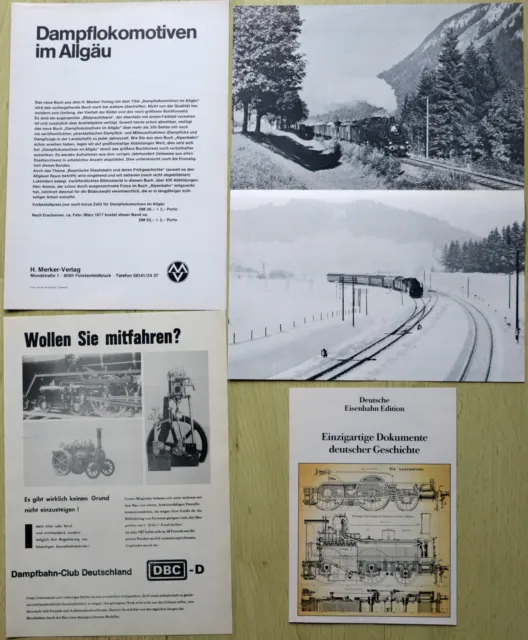 Merker-Verlag und Eisenbahn Edition Buchvorstellungen 1976/85