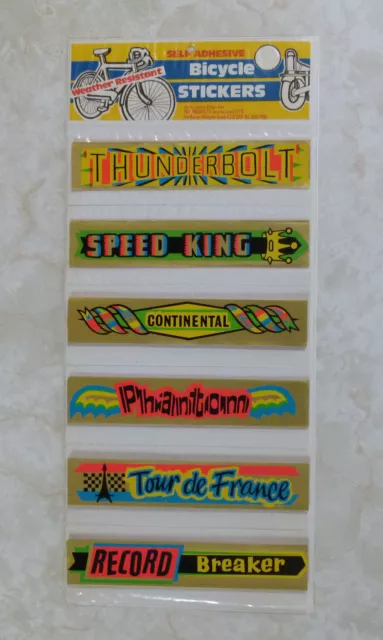 Vintage bike stickers discount