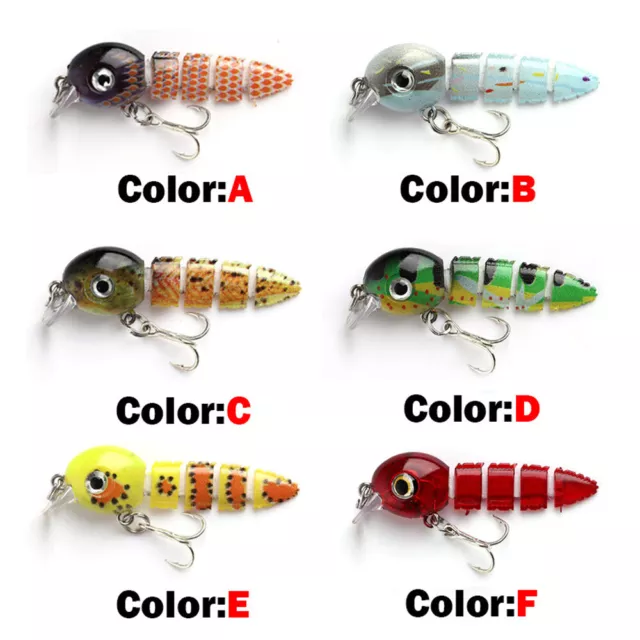 Mini Multi Jointed Fishing Lures Wobblers Multi-Section Fishing Lure  Fish Bait