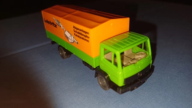 Camion Miniature Mercedes Wiking HO 1/87 - Transport Pièces Auto, Occasion Comme Neuf