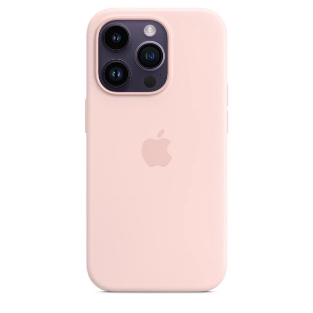 Official Genuine Apple Iphone 14 Pro Silicone Magsafe Case Chalk Pink Original