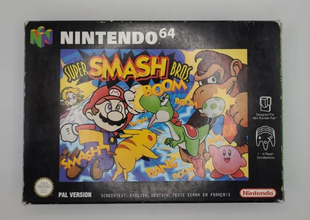 Nintendo N64 Spiel - Super Smash Bros. - Sammler - Ovp