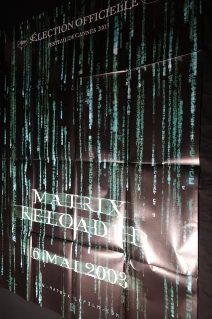 MATRIX  reloaded ! Wachowski / Keanu REEVES affiche cinema 2003 preventive