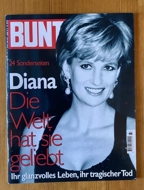 BUNTE NR.37 SAMMLER * Zum Tod von Prinzessin Diana * Lady Di, princess ...