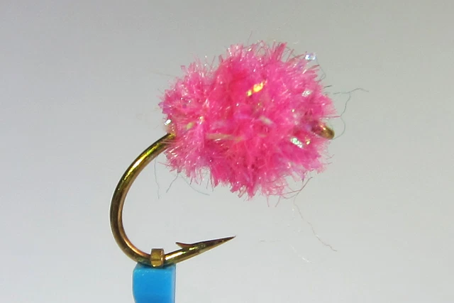 10 X MOUCHE peche Nymphe KRYSTAL EGG ORANGE H10 oeuf poisson fish fly EUR 9,90 - FR