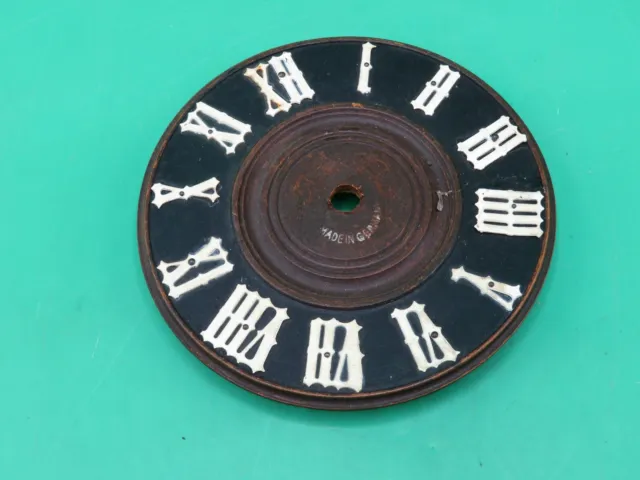Vintage Black Forest Cuckoo Clock Parts Wood Clock Face 4.75" x 4.5" L5