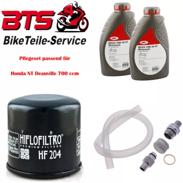 Pflegeset 2L Öl, Filter, Ablassschraube passend für Honda NT Deauville 700 cc 98