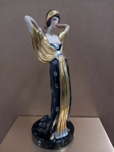 Porcelain Porcellana Ceramic Edoardo Tasca Capodimonte Odalisque Déco Femme Dama